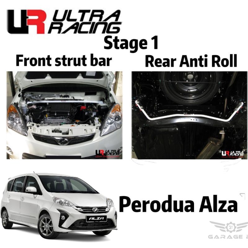 100 Ultra Racing Safety Bar Perodua Alza Stage 1 Shopee Malaysia