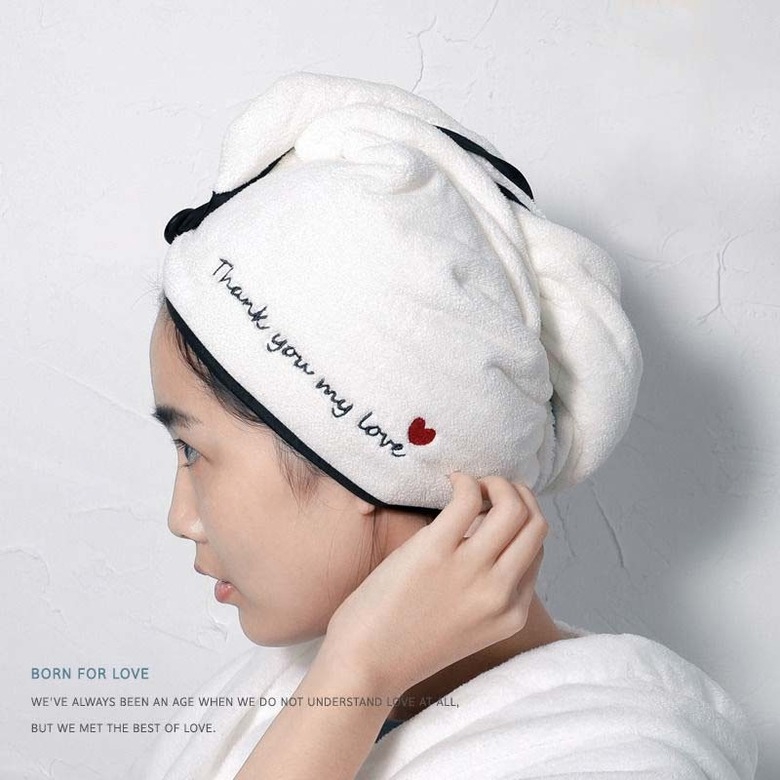 Ready Stock】Female Dry Hair Cap Hair Towel Quick Magic Hair Dry Hat,  正品干发帽带防伪优势供货抖音同款抖音爆红神器，三分钟干发帽‼️ | Shopee Malaysia