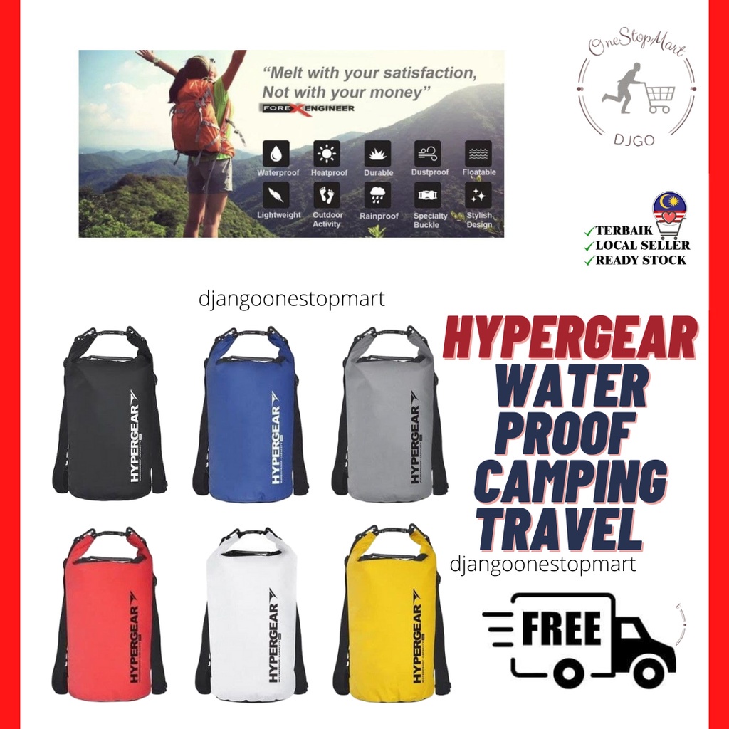 HyperGear 2L 3L 5L 10L 15L 20L 25L 30L Dry Bag Waterproof Diving Bag Travel Waterproof Camping