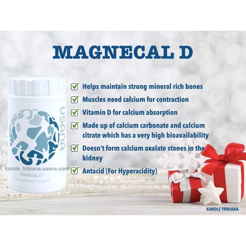 Calcium Supplement Magnesium Vitamin D Bone Health Usana Magnecal D Plus 112Tablets Shopee