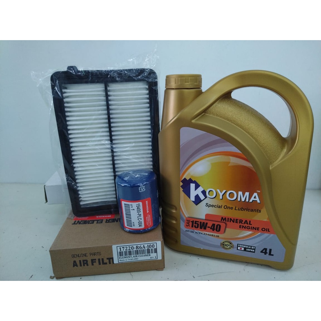 HONDA CRV TOA 2.0 2013y - 2018y AIR FILTER + OIL FILTER + KOYOMA 15W40 ...