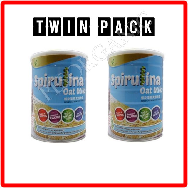 [Twin pack ] Fitwell Spirulina Oat Milk 850gm/can Shopee Malaysia