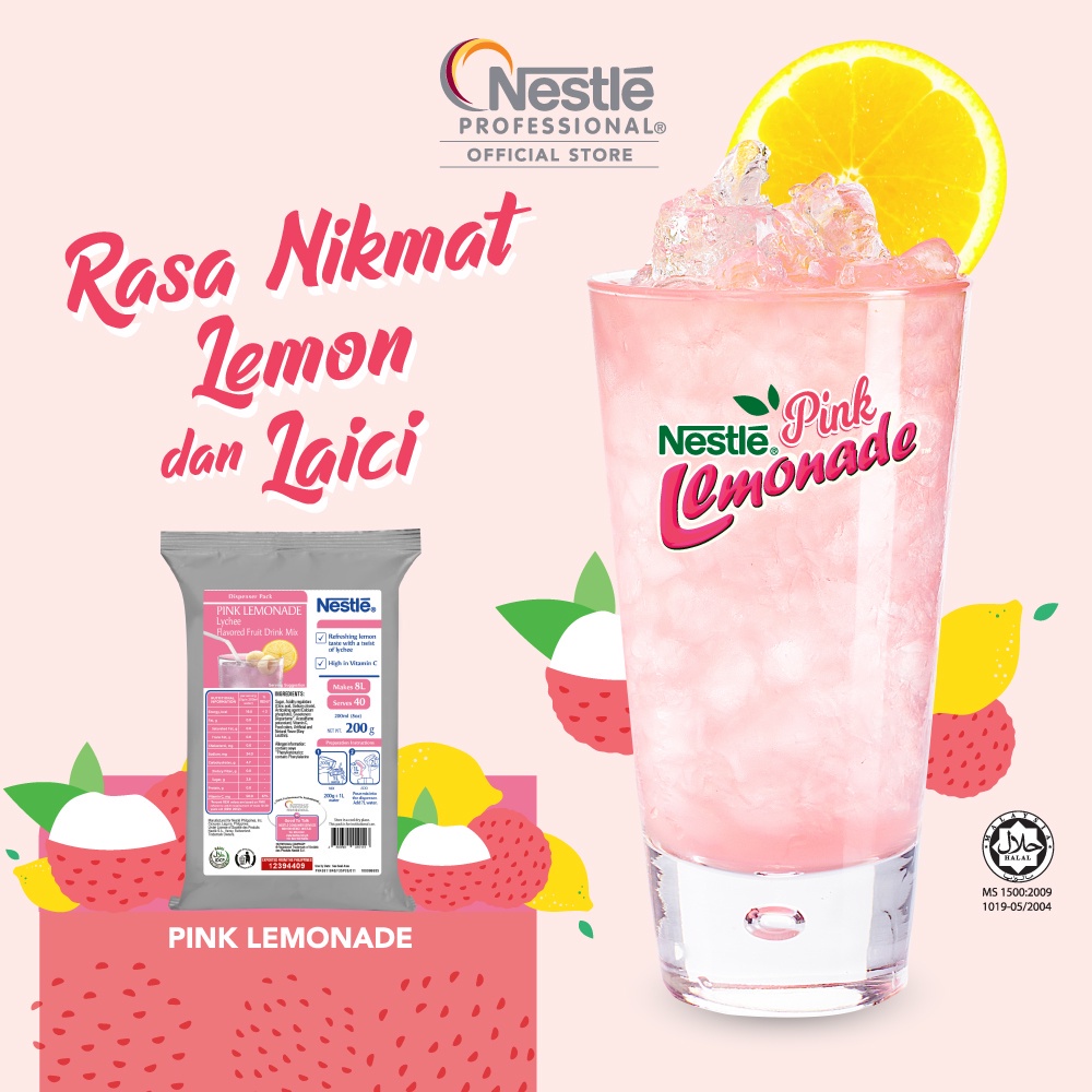 Nestle Pink Lemonade Lychee 200g Shopee Malaysia