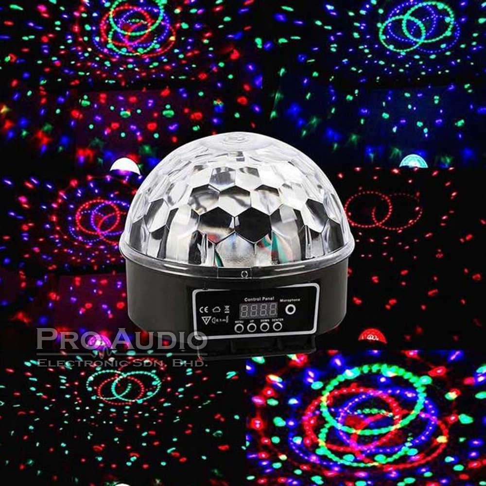READY STOCK)PS Stage 18W Digital DMX512 Disco RGB Magic Ball Effect Lamp Shopee Malaysia