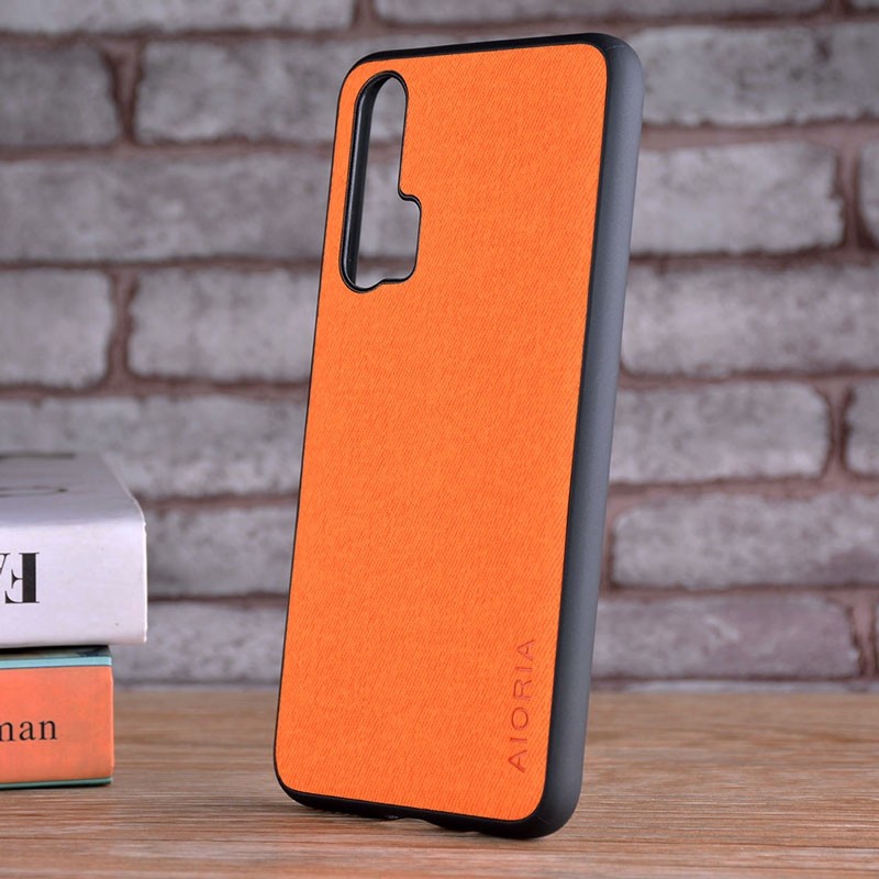 SKINMELEON Huawei Casing Honor 20 Case Textile Pattern PU Leather TPU Phone Cases