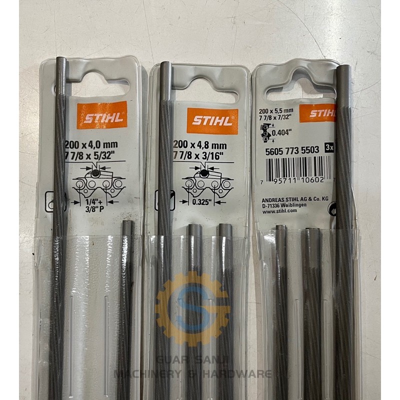 ORI STIHL / OREGON CHAINSAW SHARPENING ROUND FILE(KIKIR BULAT RANTAI