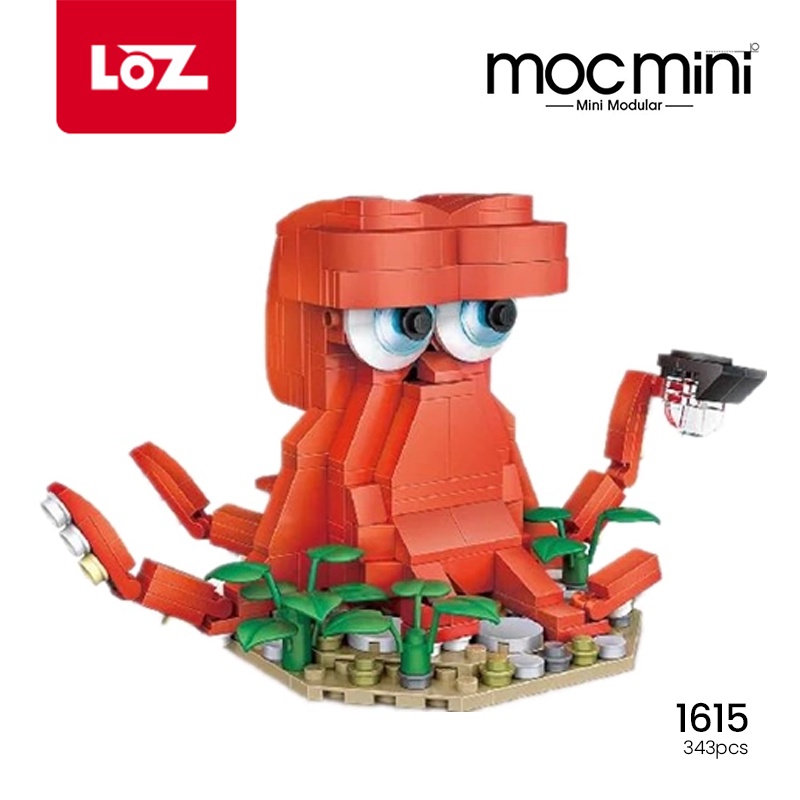 LOZ IDEAS Octopus Cartoon Character Mini Nano Diamond Creative Brick ...