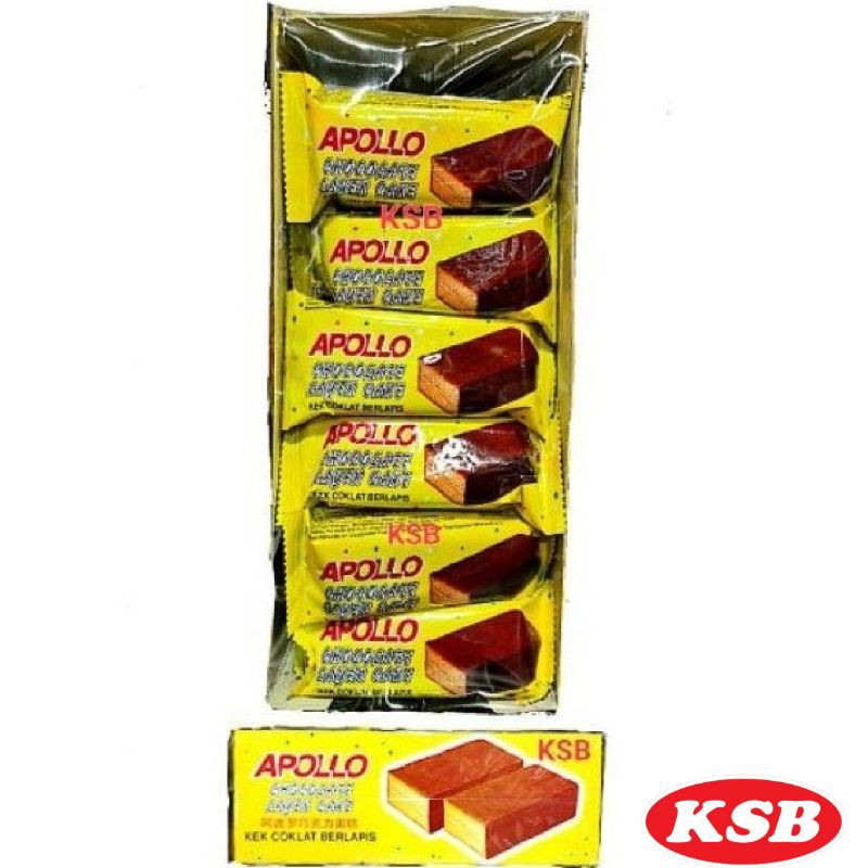 APOLLO CHOCOLATE LAYER CAKE 18GX24'S/BOX | Shopee Malaysia