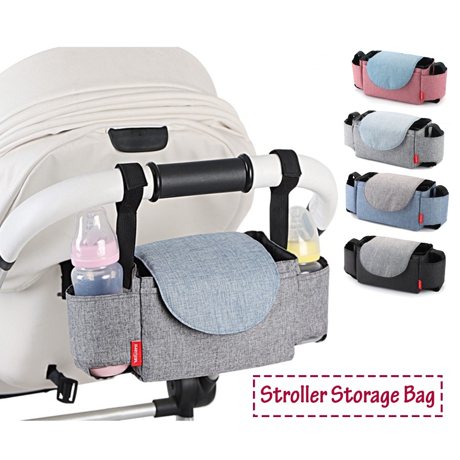 Baby Stroller Bag Nappy Diaper Bag Carriage Hanging Basket Storage Bag Organizer Baby Accessories Compartment Mummy Bag