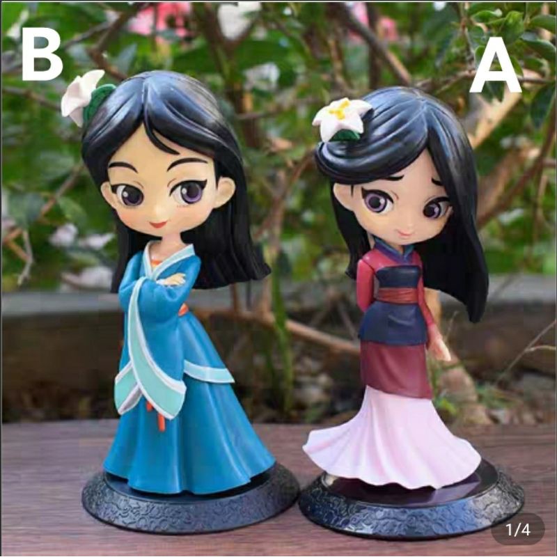 Ready To Gosend Qposket Disney Princess Mulan Figure Set Shopee Malaysia