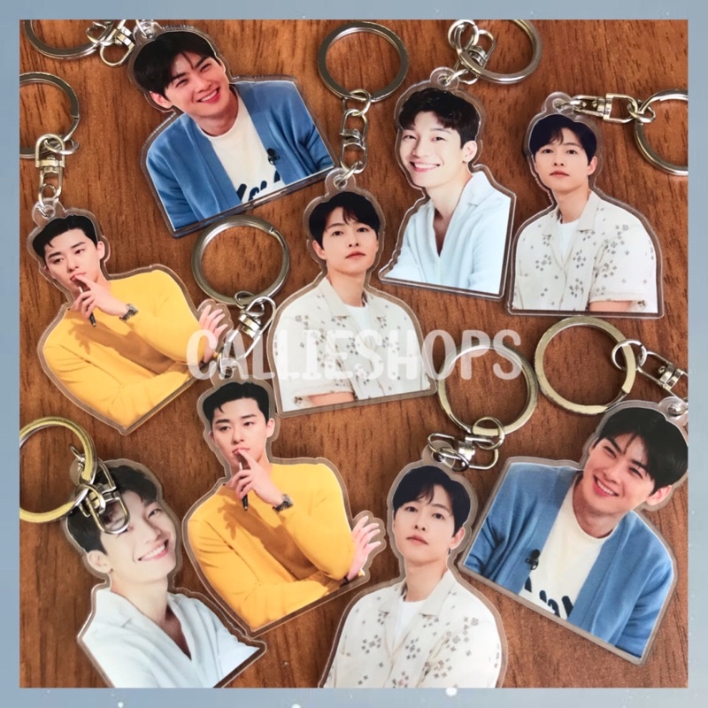 GANTUNGAN Korean Actor Acrylic Keychain CHA EUN WOO // WI HA JOON // PARK SEO JOON // SONG JOONG KI // SONG KANG // LEE DO HYUN // JUNG HAE IN // LEE MIN HO // Ji CHANG WOOK // LEE JONG SUK // PARK BO GUM // PARK HYUNG SIK // CHOI WOO SHIK // KIM SOO HYUN