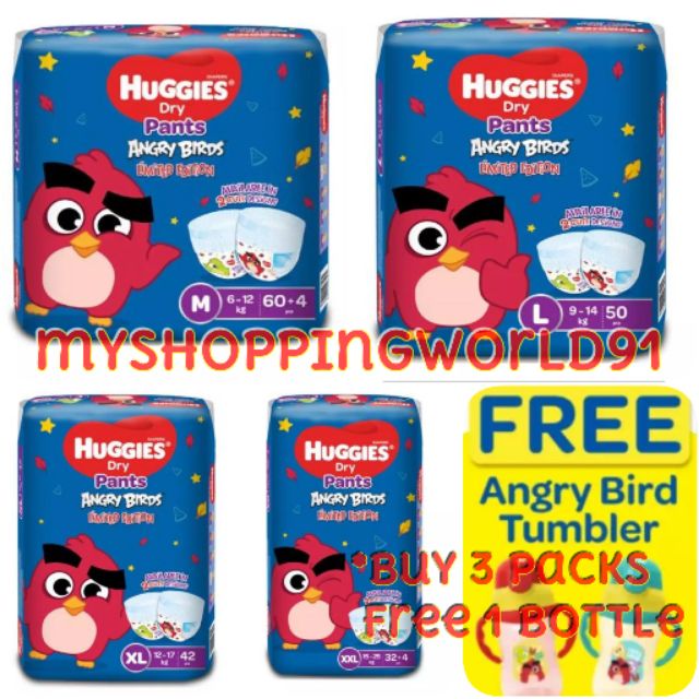 huggies dry pants angry birds