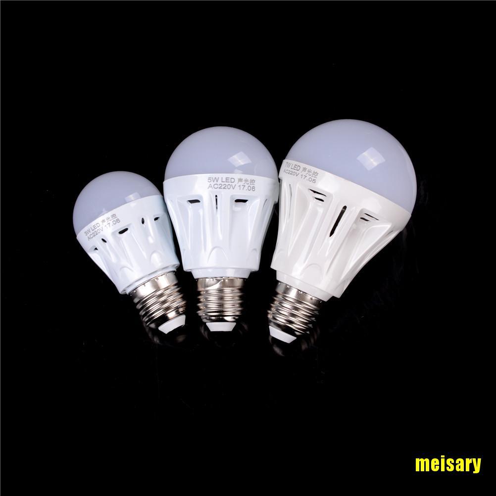 a! 220V 240V Sound Voice Activated control Sensor LED bulb E27 led Lamp Light