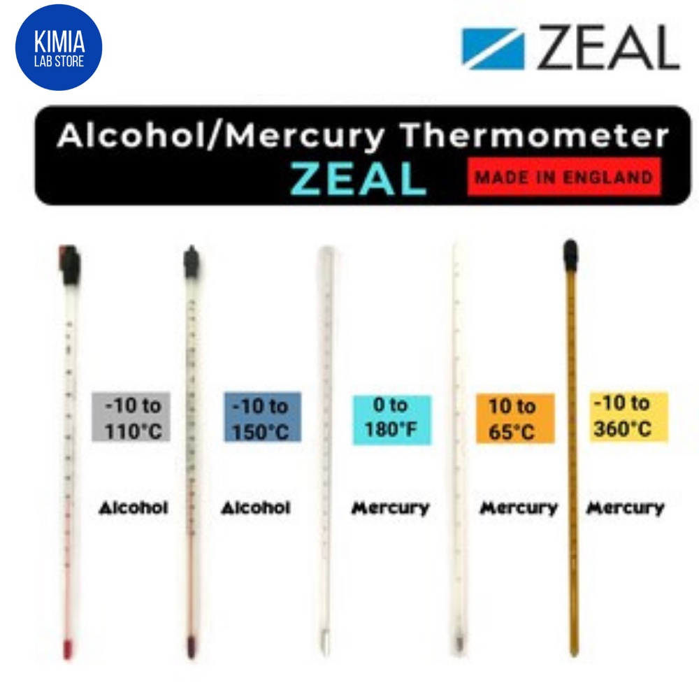 ZEAL Thermometer Lab Clinical Analytical Use Liquid Use [Alcohol