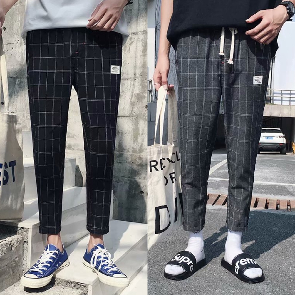 trendy plaid pants