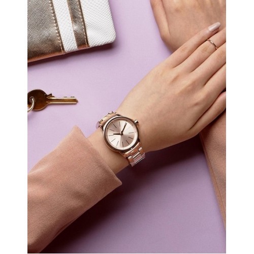 armani exchange watch womens rose gold