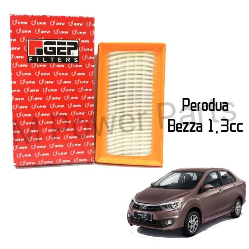 Perodua Bezza 1.3cc UMW GEP Air Filter Air Cleaner OEM No 1780163R02