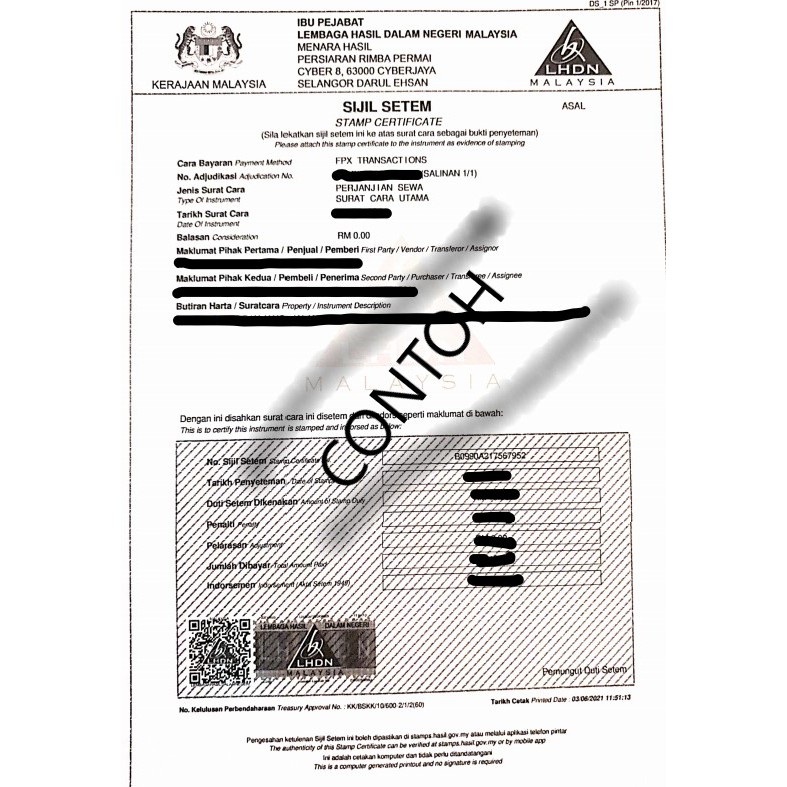 Buy Tenancy Agreement Stamping Service Seetracker Malaysia