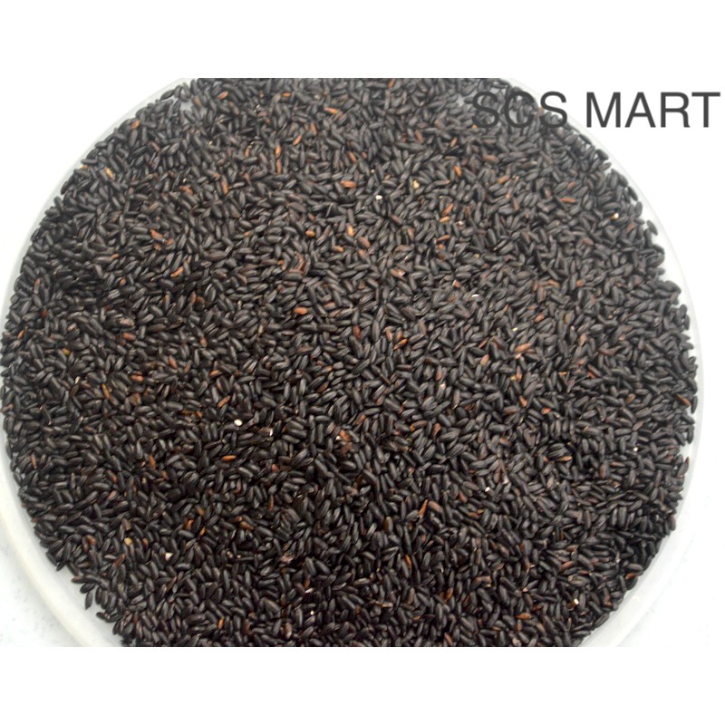 Black Glutinous Rice 1KG 黑糯米 Beras Pulut Hitam | Shopee ...