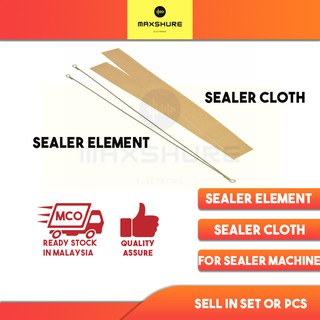 [MaxShure] 8” / 12” / 16” / 20” 200MM 300MM 400MM 500MM Sealer Element & Cloth  Impulse Sealer Heat Wire Element Cloth