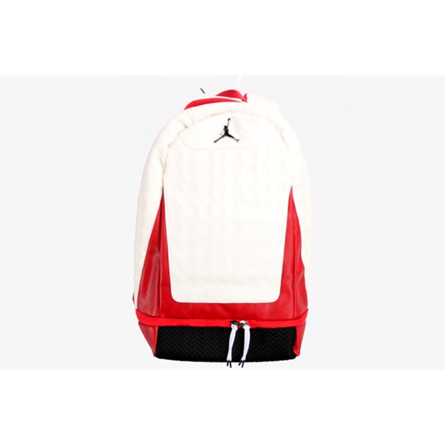 red and white jordan backpack
