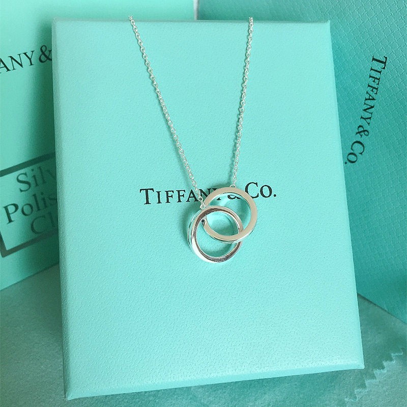 double ring necklace tiffany