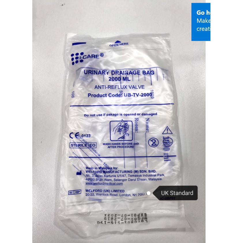Durasafe Urine Bag 2l X1 S Exp 07 2023 Shopee Malaysia