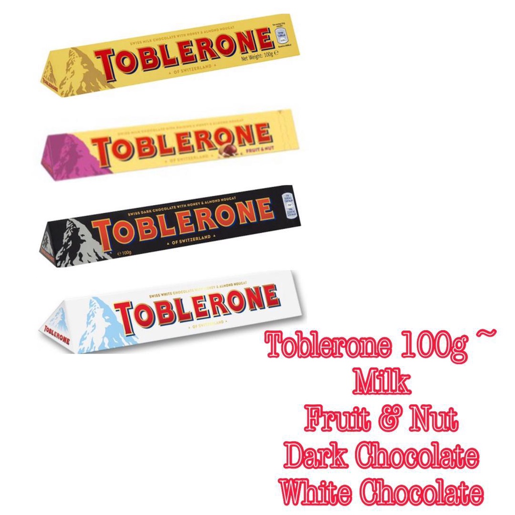 TOBLERONE ASSORTED FLAVORS (100g) Shopee Malaysia