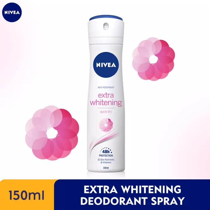 NIVEA Female Deodorant Spray - Extra White 150ml