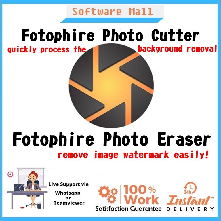 Fotophire Photo Eraser + Cutter ( Remove Watermark + Background Picture  easily ! ) | Shopee Malaysia