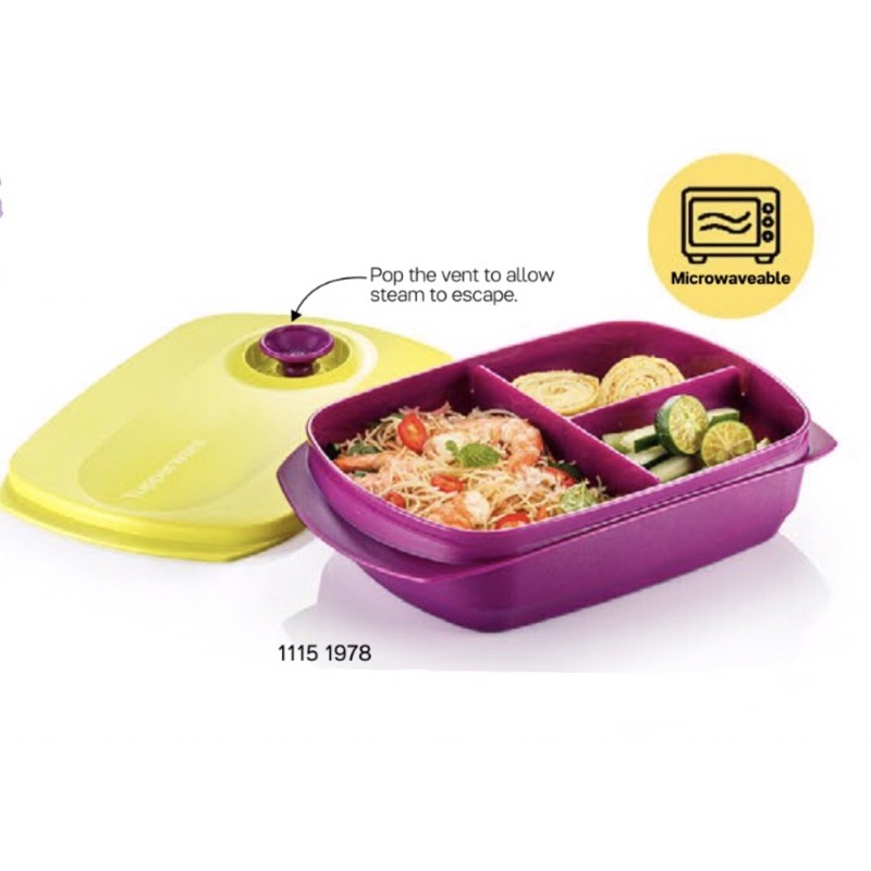 [TUPPERWARE] LUNCH BOX microwave friendly (1pc) 1L