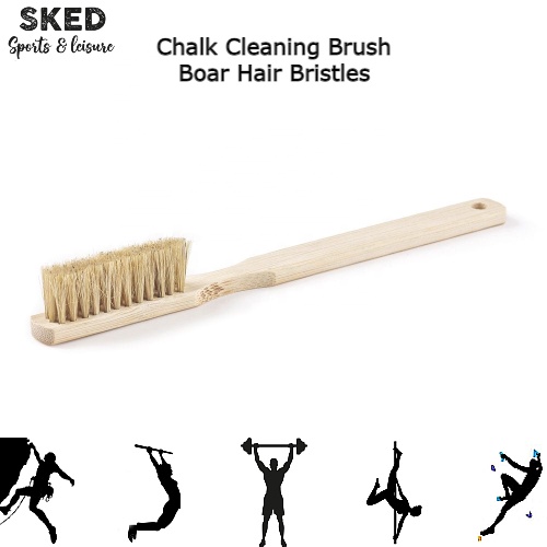 SKED Rock Climbing Brush Boar Hair Brush (NonHalal) Light Bamboo Brush