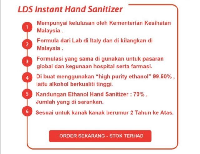 Sanitizer Hand Lds 60ml Shopee Malaysia