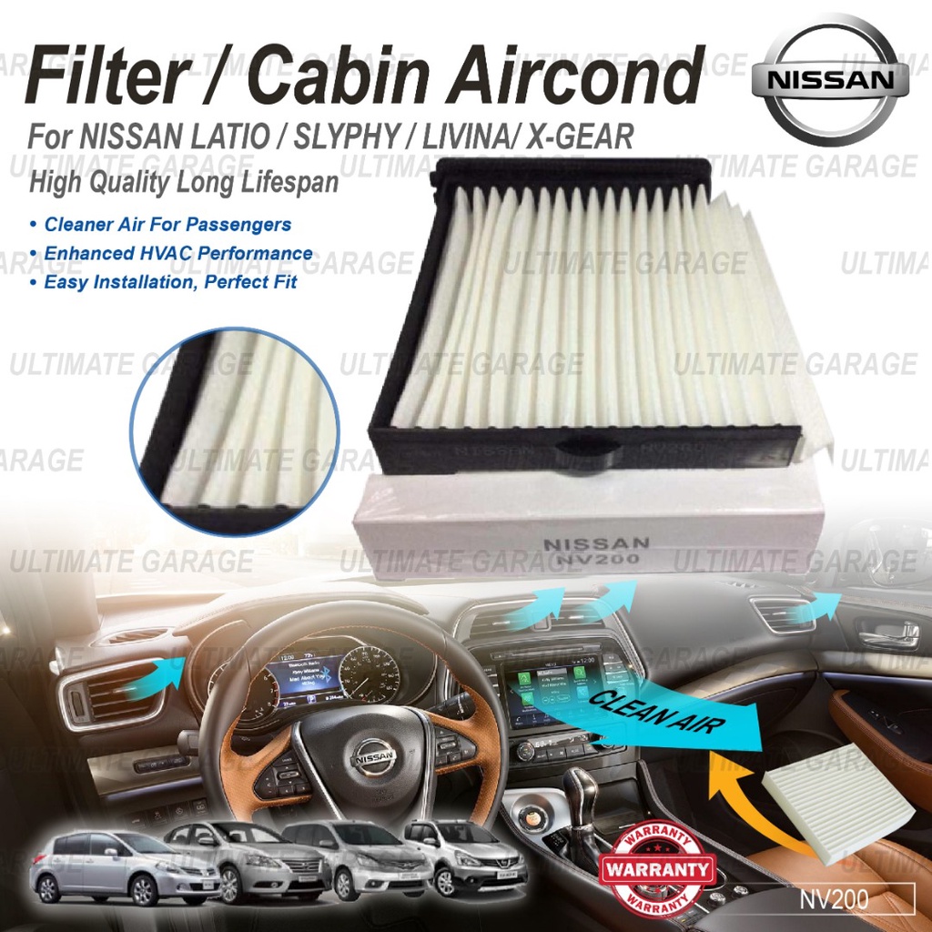 NISSAN GRAND LIVINA LATIO SYLPHY NV200 X GEAR Tiida Aircond Cabin Air
