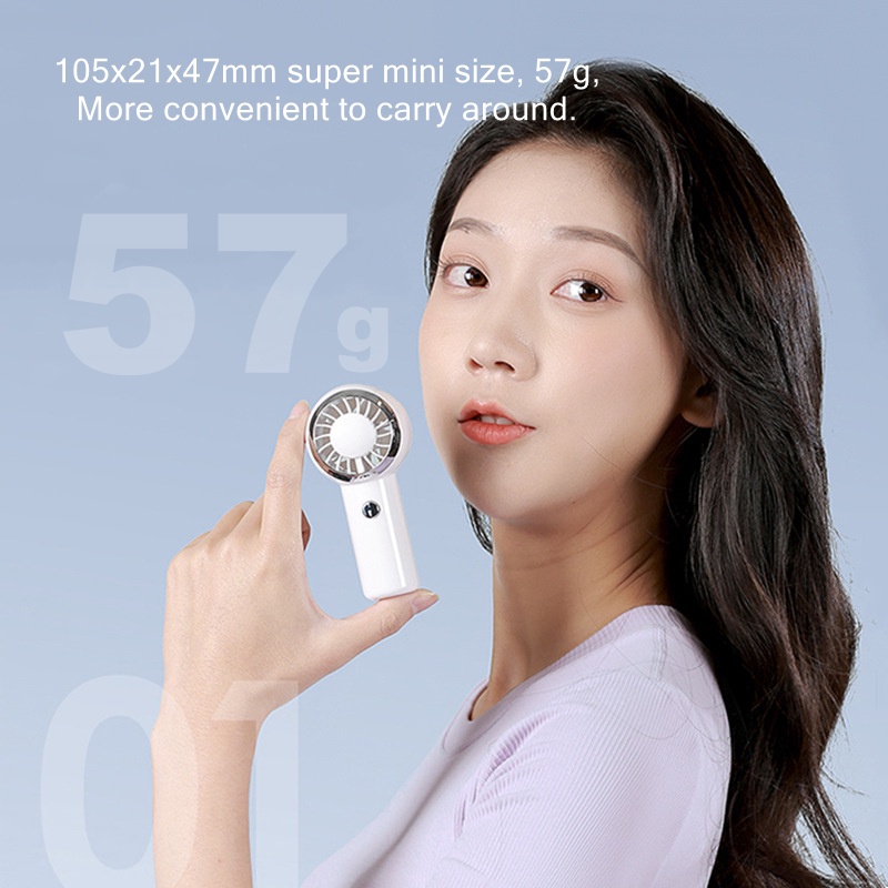 Purpose Must 【Fast Delivery】Mini Fan Turbo Handheld Chargeable USB 3 Speed Super Wind Portable Small Lanyard Prem... - Image 3