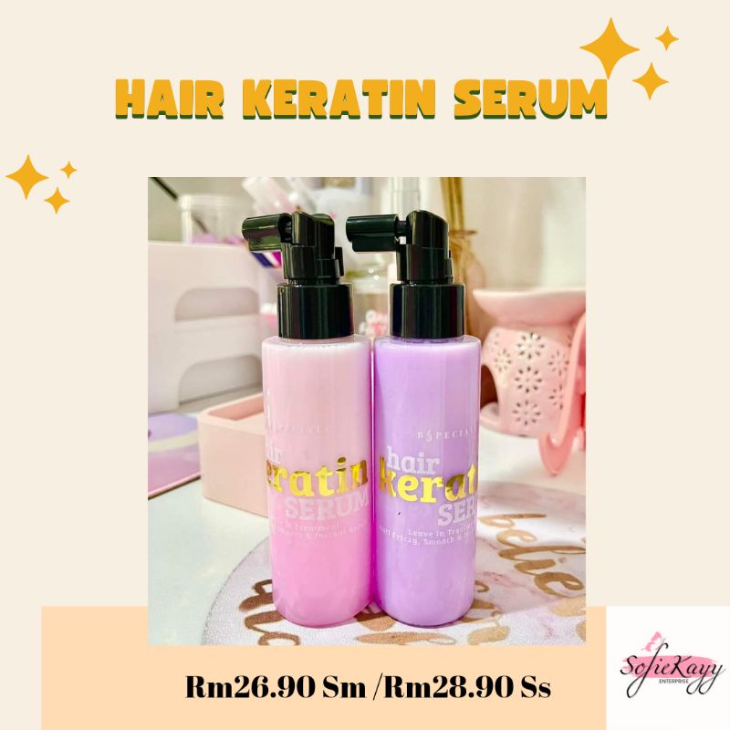 Original Hq Hair Keratin Serum 135ml by Bspeciale / Keratin Spray / Serum Spray Bspeciale