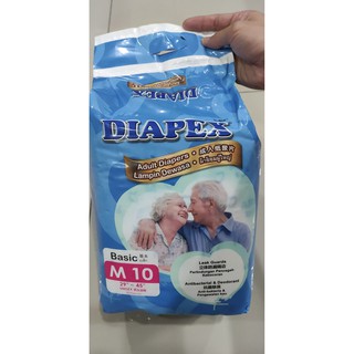 DIAPEX BASIC ADULT DIAPERS M10 | Shopee Malaysia