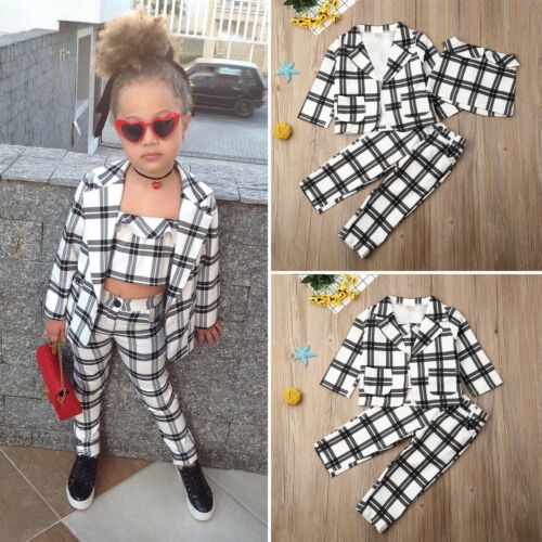 girls plaid outfit