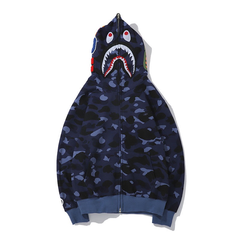 Men's Hoodie Shark Camo Jacket Full Zip Up Fashion Street Wear Unisex for  Men Women Boys and Girls | Shopee Malaysia
