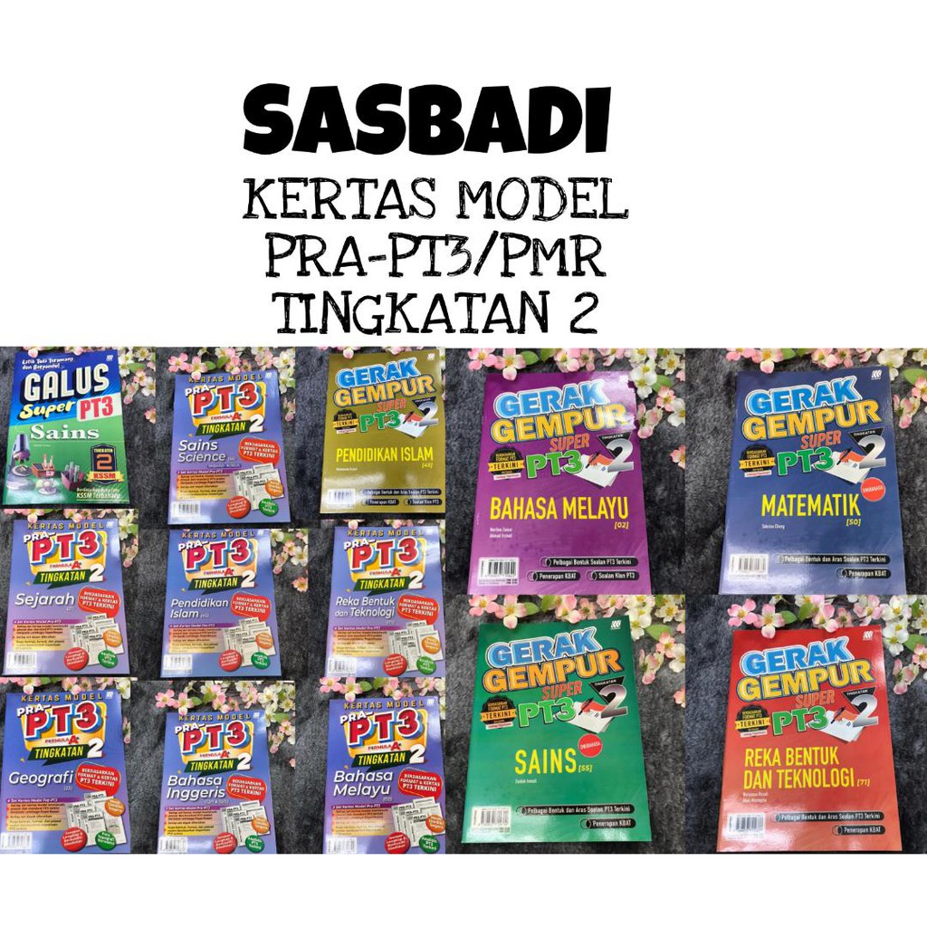 [ READY STOK ] SASBADI  TINGKATAN 2  KERTAS MODEL PRAPT3, GALUS