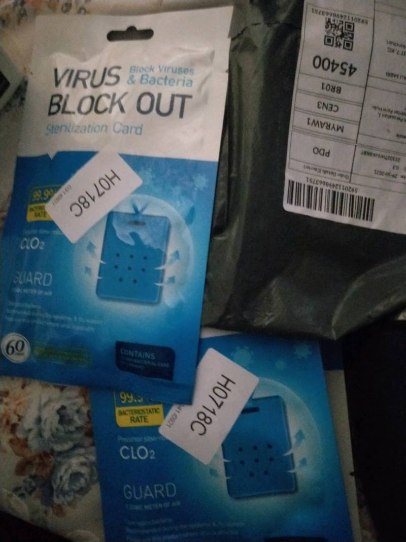 BBD Bacteriostatic 60 Days Protection Virus Block Out Disinfectant Card  H0718C | Shopee Malaysia