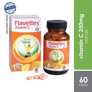 Image of Flavettes Vitamin C - Orange (250mg x 60’s) 