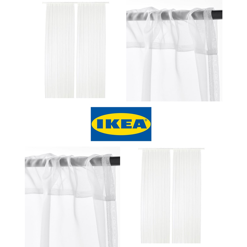 [READY STOCK] IKEA TERESIA SHEER CURTAINS 1 PAIR 145X250CM DAYLIGHT ...