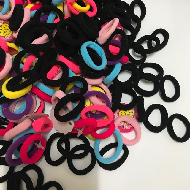 Colourful mini Hairband ponytail 10 pieces per pack getah ...