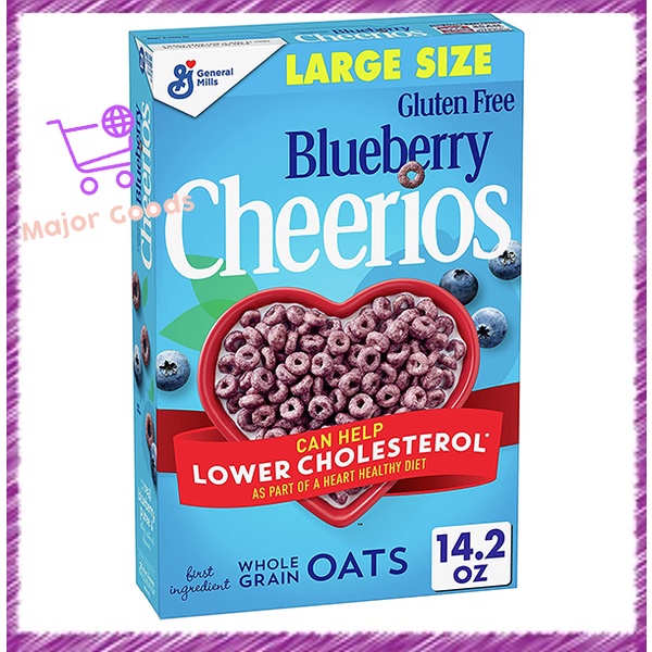 Cheerios Blueberry Whole Grain Oats Cereals 14.2oz Shopee Malaysia