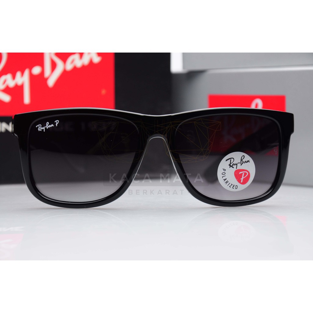 Original Ray Ban Justin Sunglasses Rb4165 601 8g Polarized Shopee Malaysia