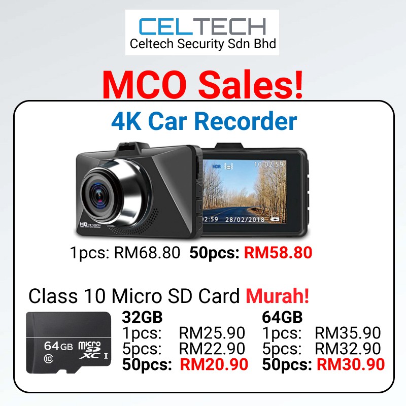 4k Car Video Recorder Cam Shopee Malaysia