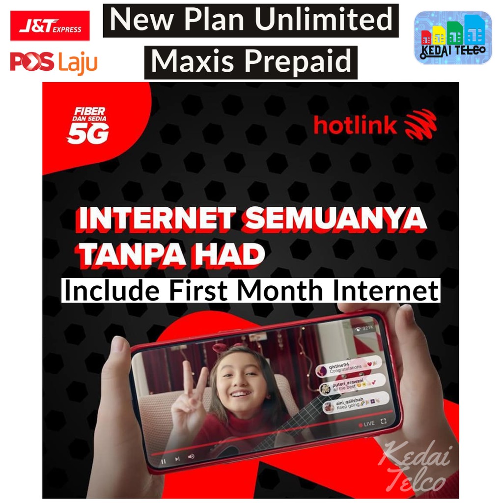 New Maxis UNLIMITED DATA + CALLS Prepaid | Shopee Malaysia