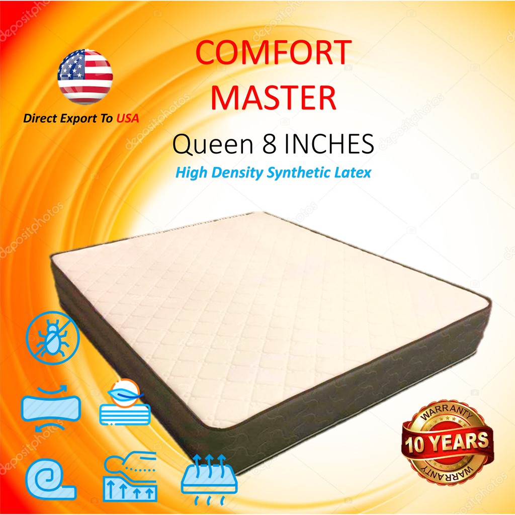 PRE ORDER FOR MCO PERIOD Comfort Master Queen Mattress Synthetic Latex