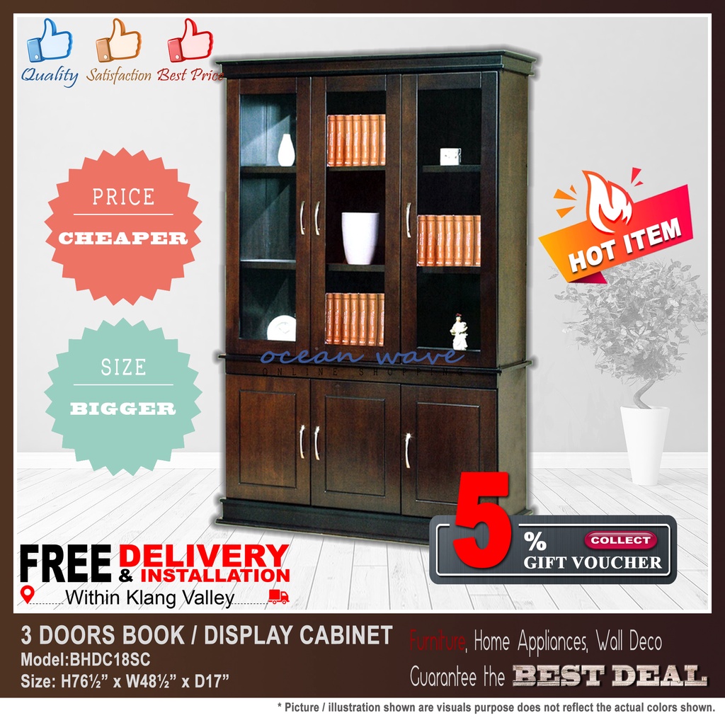 FREE DELIVERY HIGH QUALITY 3 DOORS DISPLAY / HALL